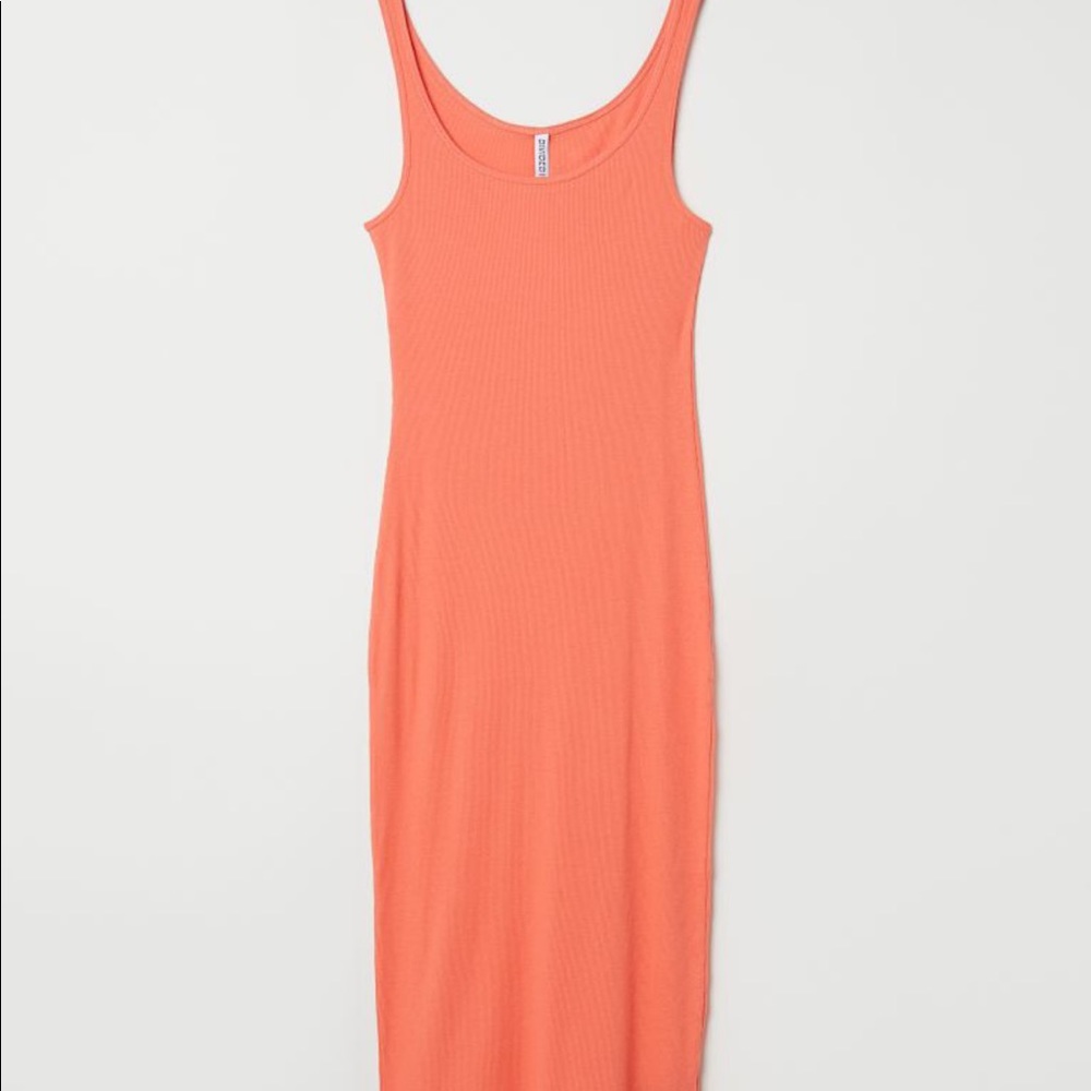 Orange maxi dress H&M